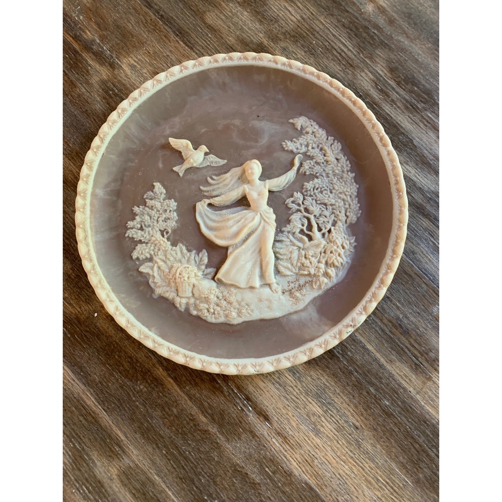Vintage Incolay Studios To a Skylark Plate Gayle Bright Appleby 1979 Rare Retro